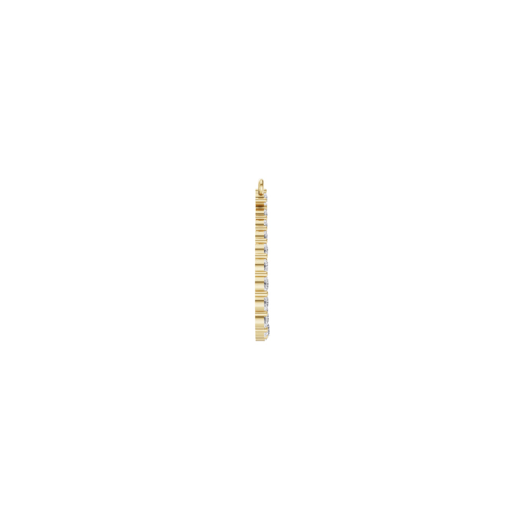 Aarinya Teardrop Pave Lab Grown Diamond Pendant