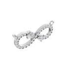 Aarinya Pear Accent Infinity Diamond Pendant, The Eternal Pear Pave Infinity Diamond Pendant Centerpiece