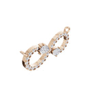 Aarinya Pear Accent Infinity Diamond Pendant, The Eternal Pear Pave Infinity Diamond Pendant Centerpiece