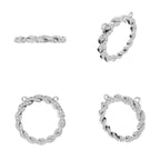 Aarinya Braided Circle Pave Diamond Pendant Element, The Twisted Halo Diamond Pendant
