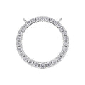 Aarinya Tapered Round Open-Halo Diamond Pendant Connector, The Crest Floating Circle Pendant