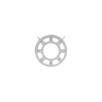 Aarinya Double-Halo Spoke Diamond Connector Pendant