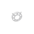 Aarinya Double-Halo Spoke Diamond Connector Pendant