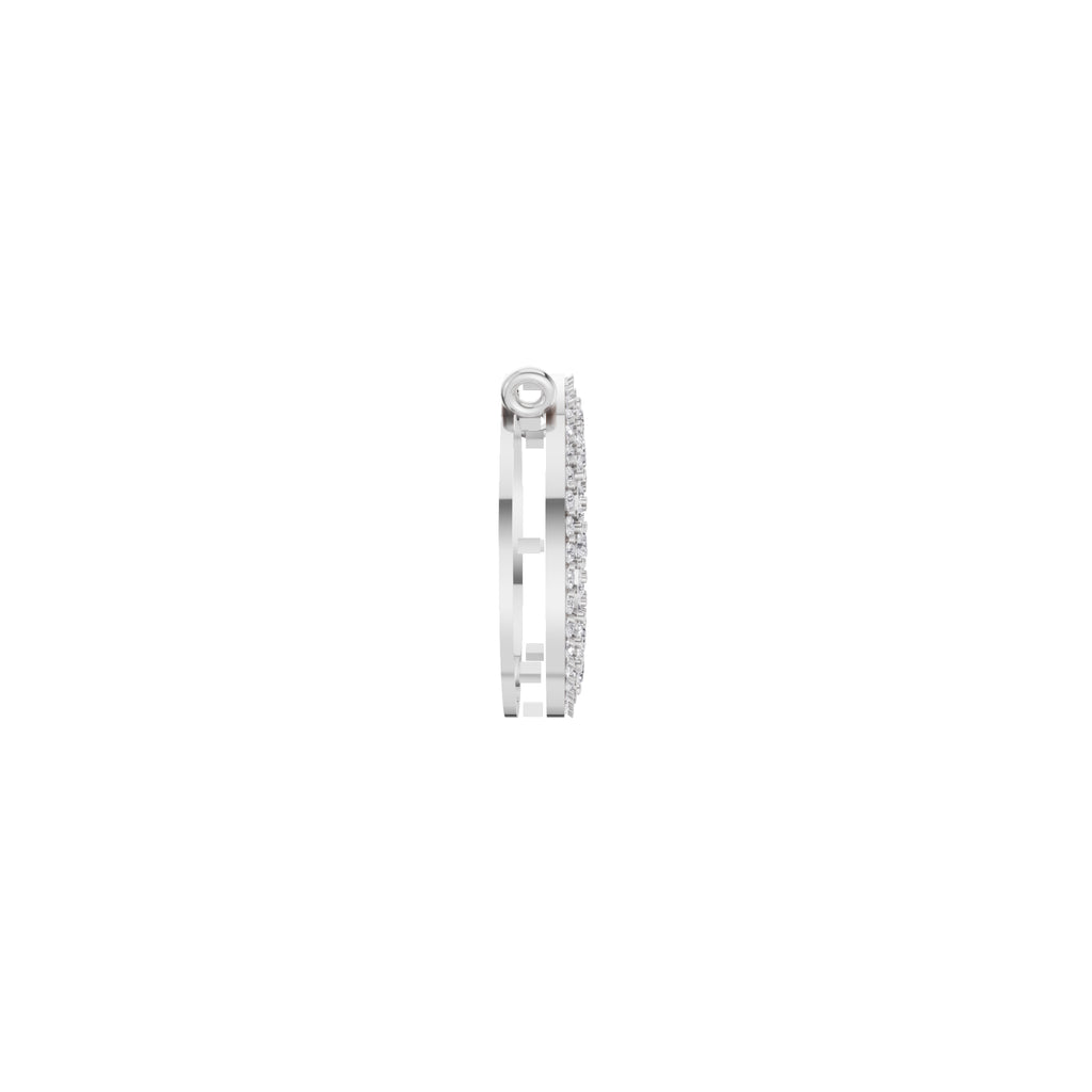 Aarinya Double-Halo Spoke Diamond Connector Pendant