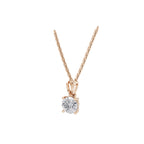 Aarinya Classic Round Diamond Solitaire Pendant