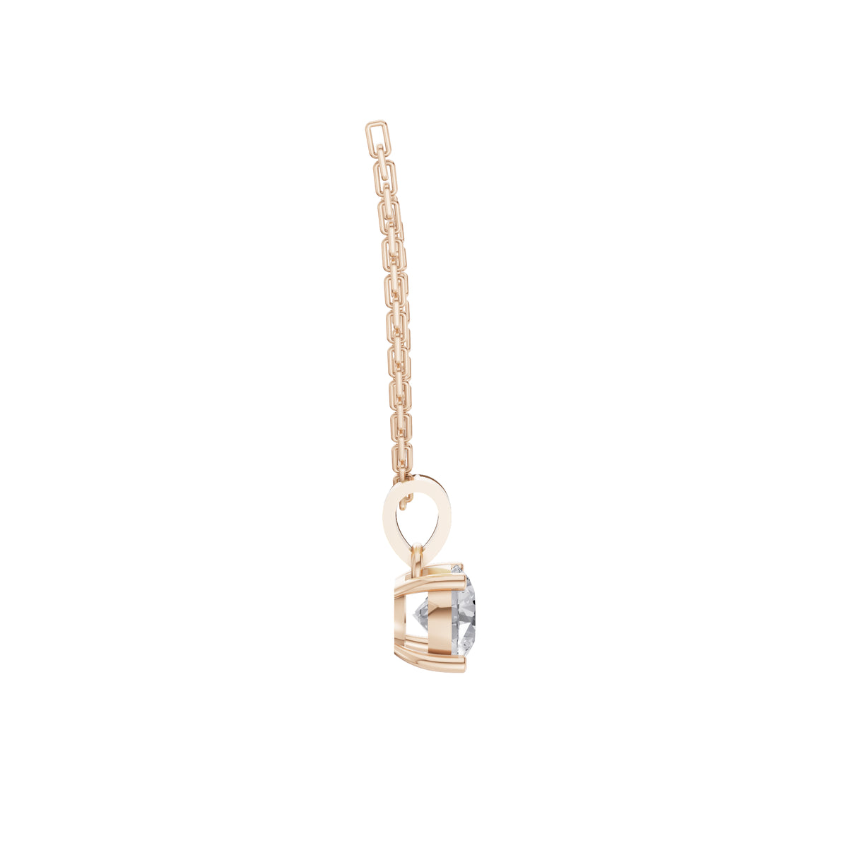 Aarinya Classic Round Diamond Solitaire Pendant