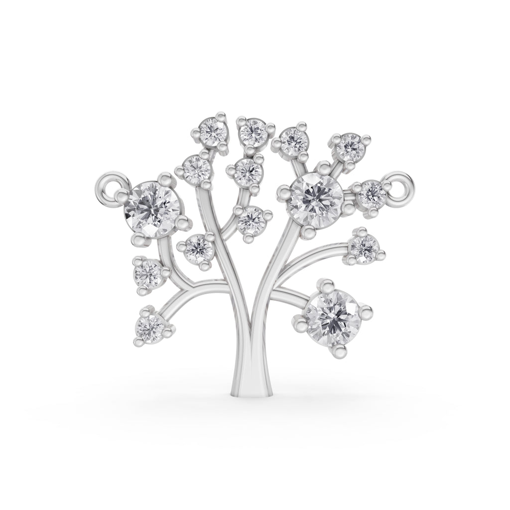 Aarinya Branching Diamond Tree Pendant, The Tree of Life Diamond Pendant