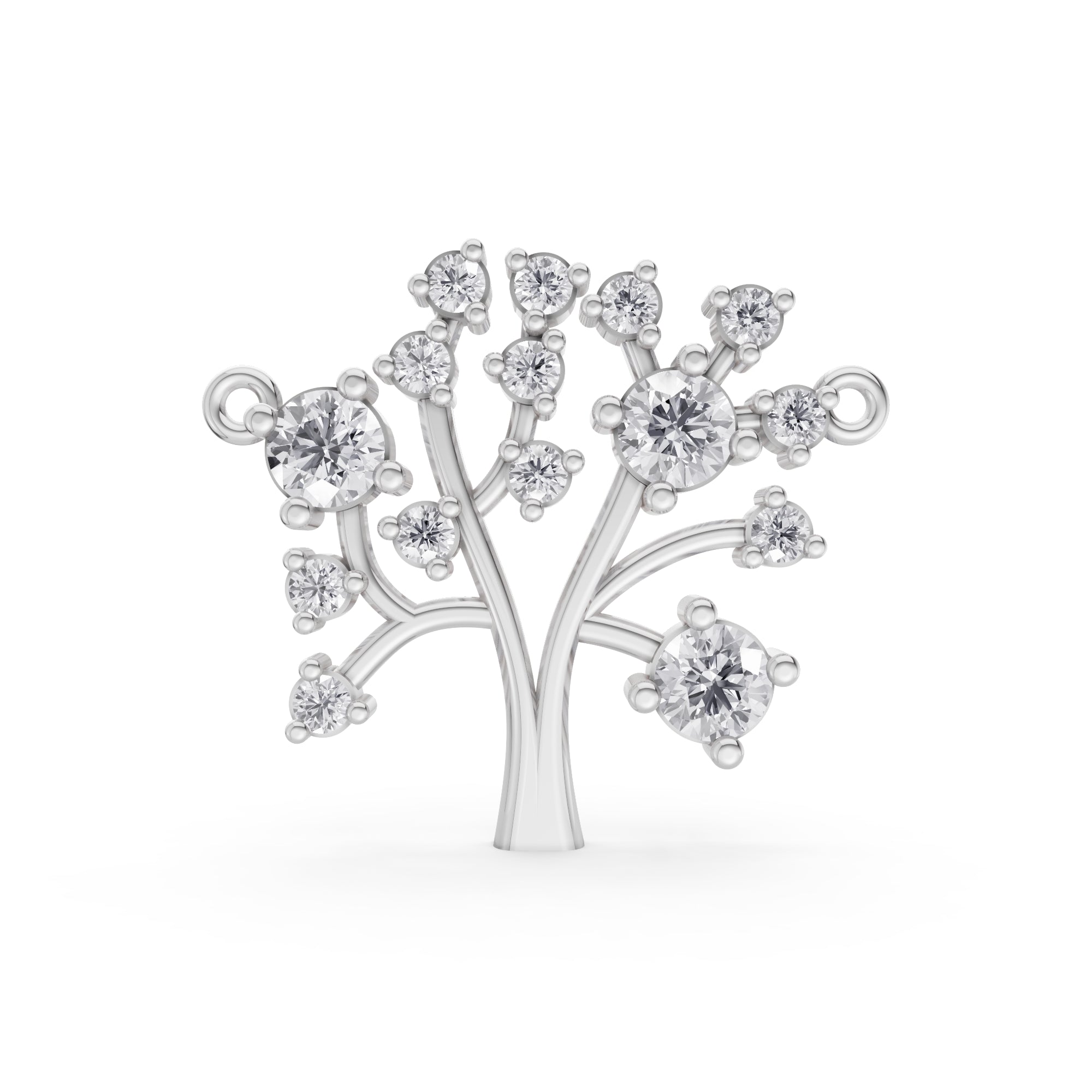 Aarinya Branching Diamond Tree Pendant, The Tree of Life Diamond Pendant