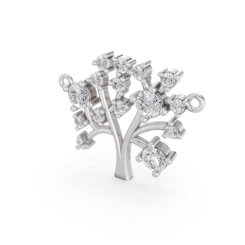 Aarinya Branching Diamond Tree Pendant, The Tree of Life Diamond Pendant