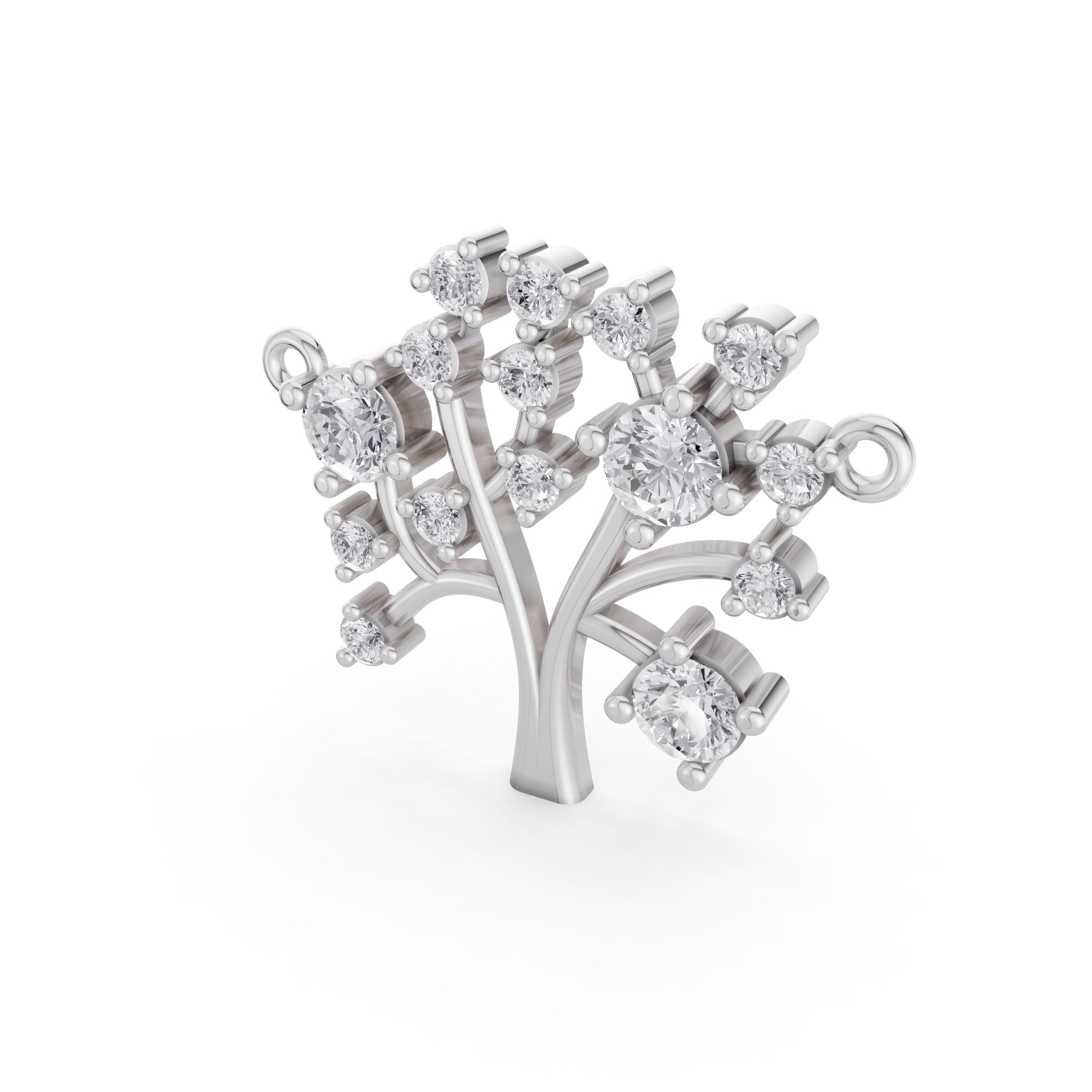 Aarinya Branching Diamond Tree Pendant, The Tree of Life Diamond Pendant