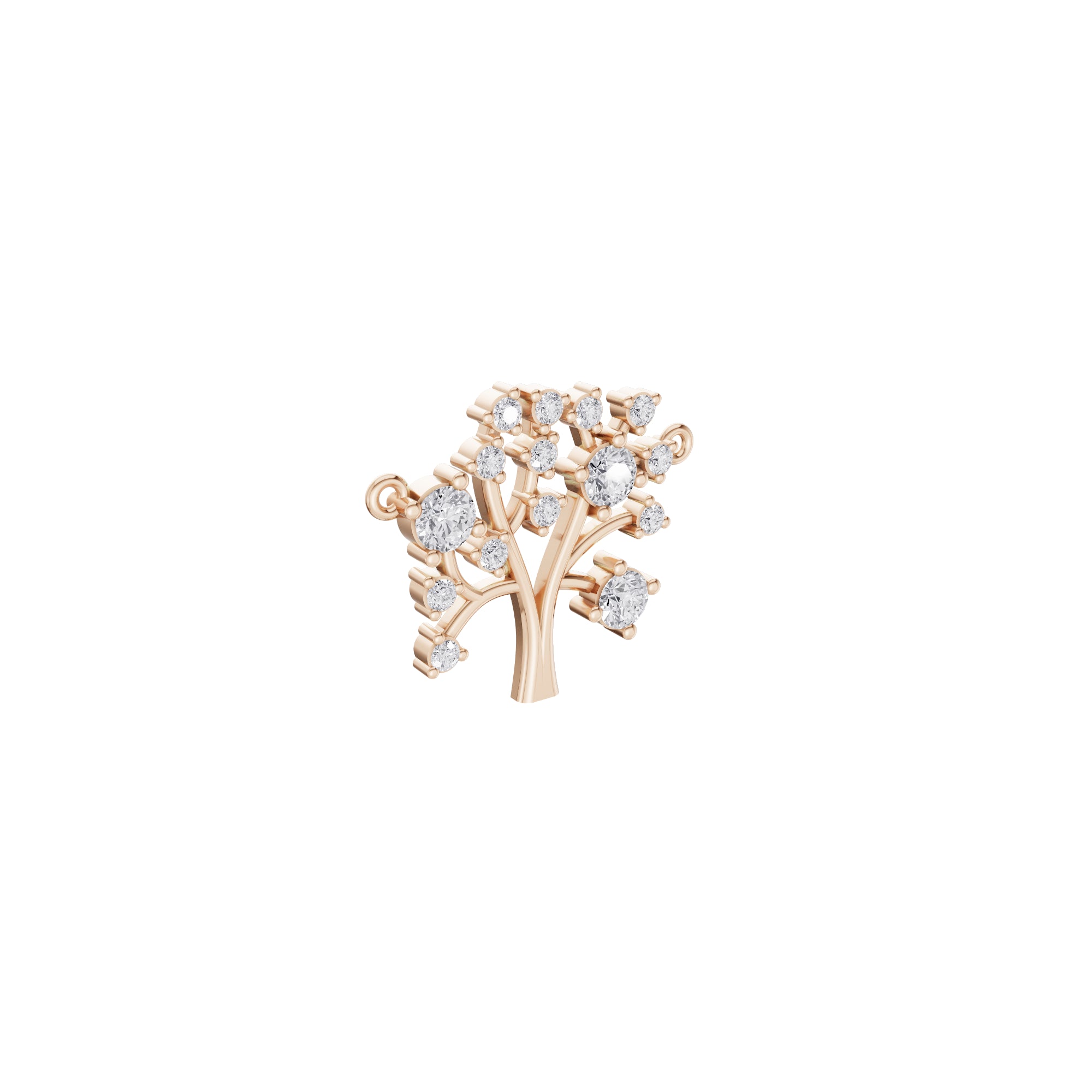 Aarinya Branching Diamond Tree Pendant, The Tree of Life Diamond Pendant