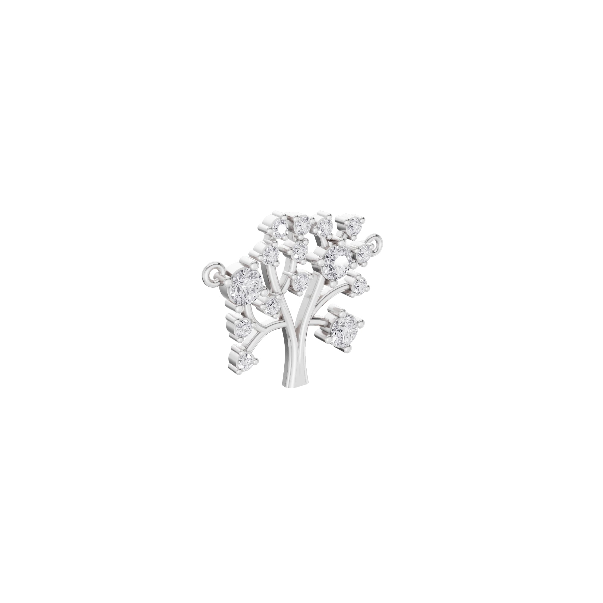Aarinya Branching Diamond Tree Pendant, The Tree of Life Diamond Pendant