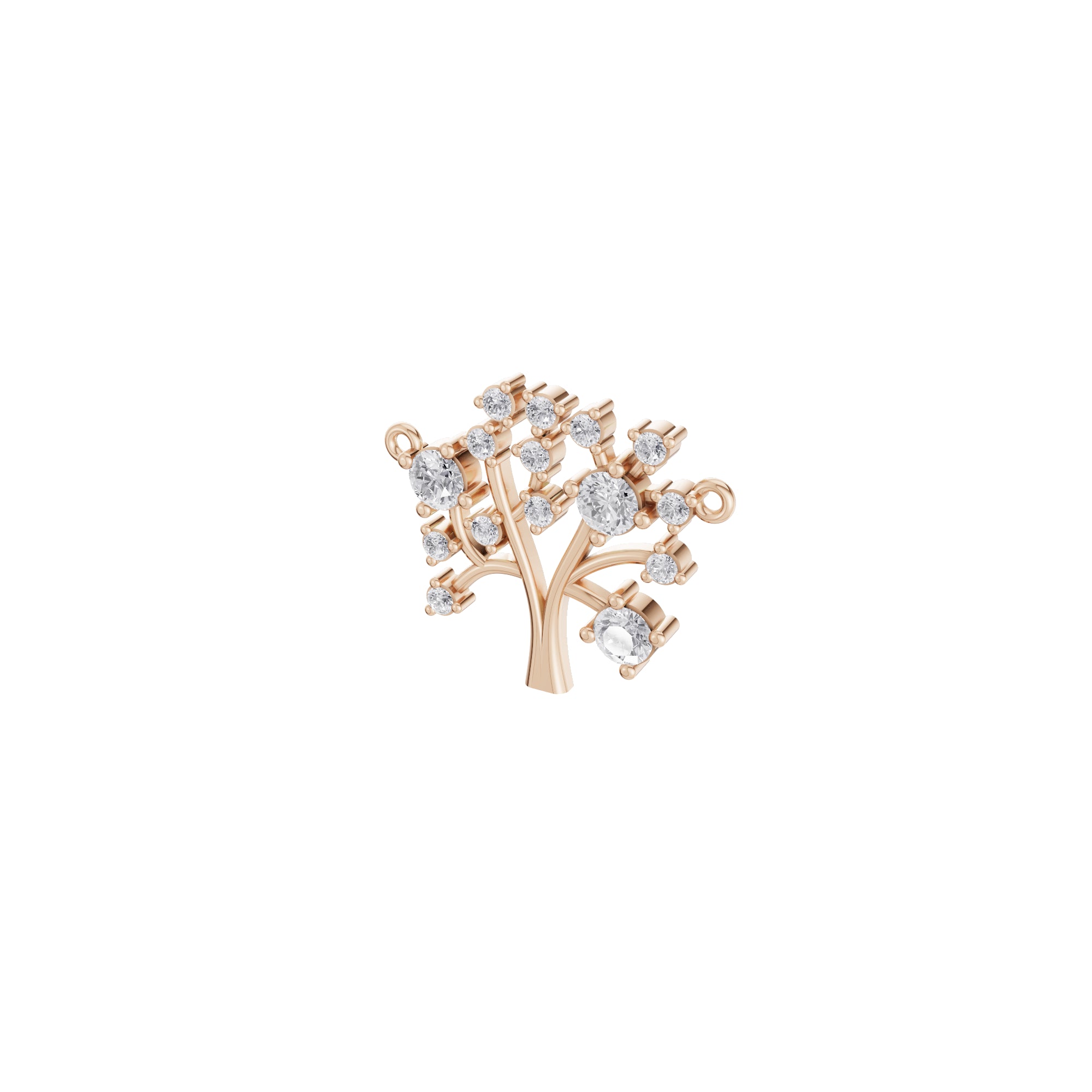 Aarinya Branching Diamond Tree Pendant, The Tree of Life Diamond Pendant