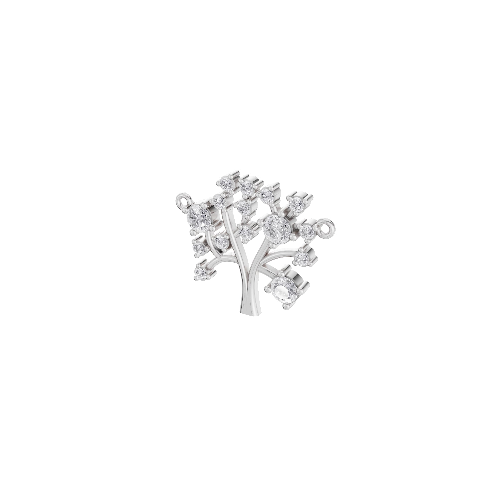 Aarinya Branching Diamond Tree Pendant, The Tree of Life Diamond Pendant