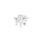 Aarinya Branching Diamond Tree Pendant