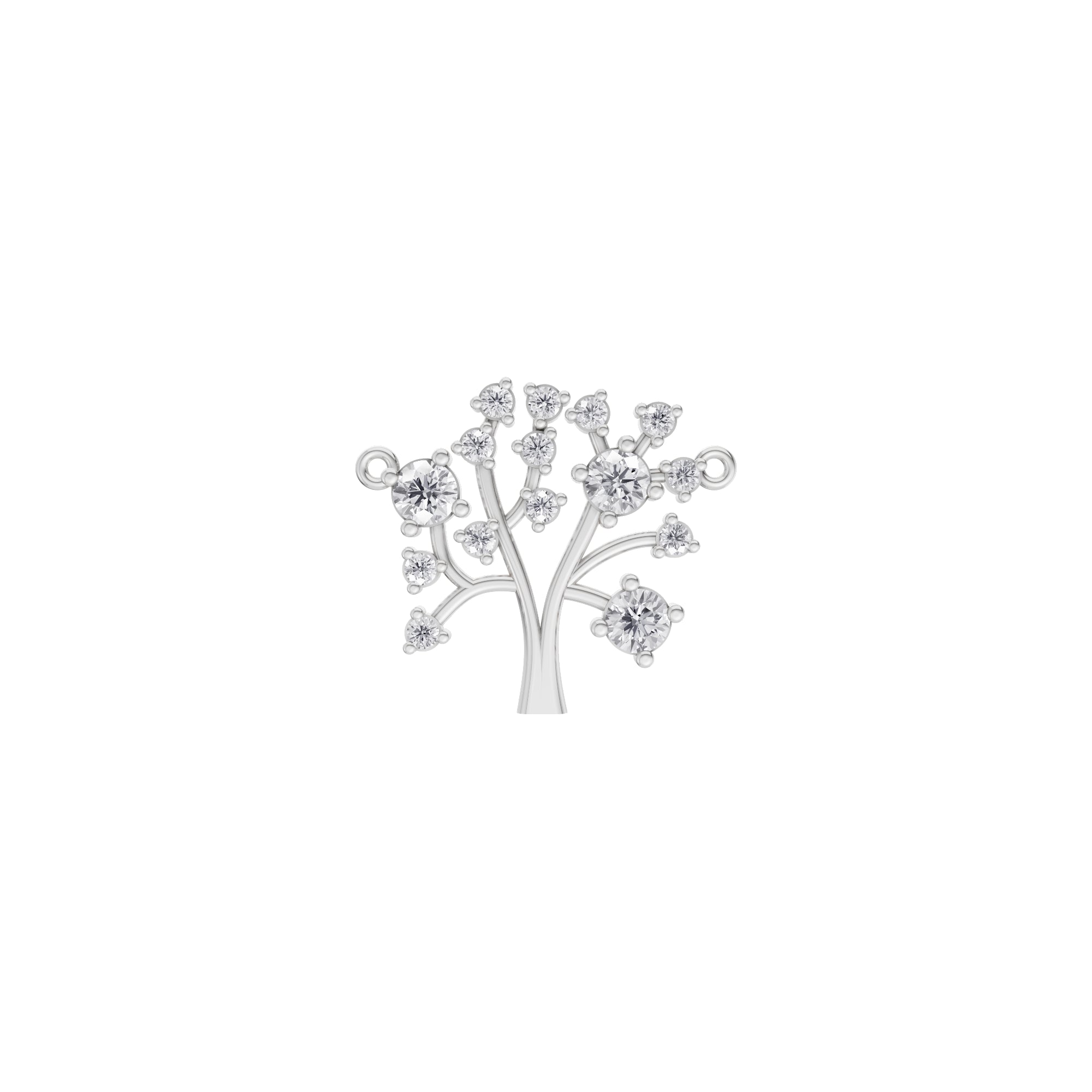 Aarinya Branching Diamond Tree Pendant, The Tree of Life Diamond Pendant