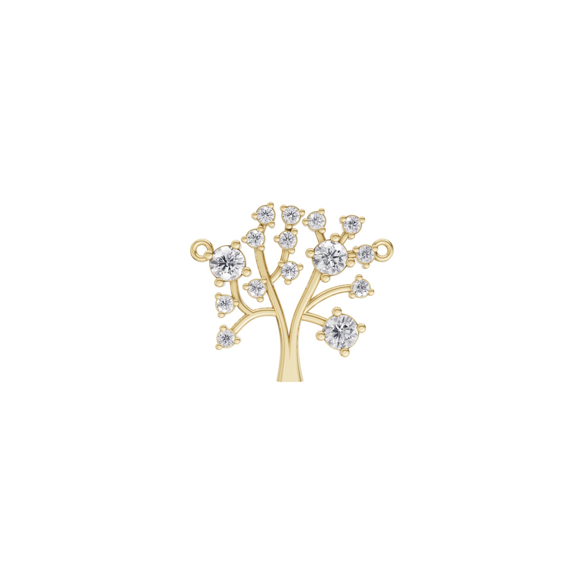 Aarinya Branching Diamond Tree Pendant, The Tree of Life Diamond Pendant