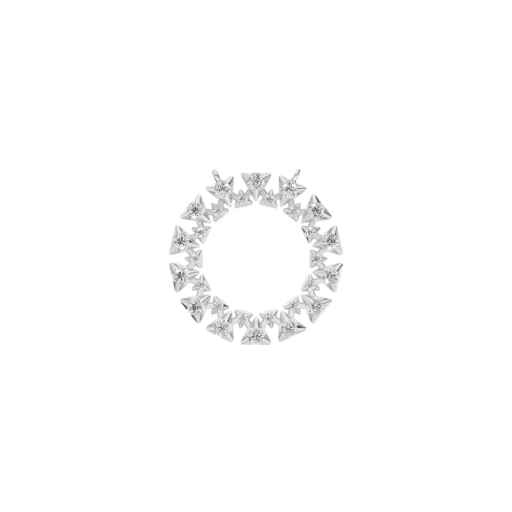 Aarinya Pyramidal Starburst Diamond Pendant