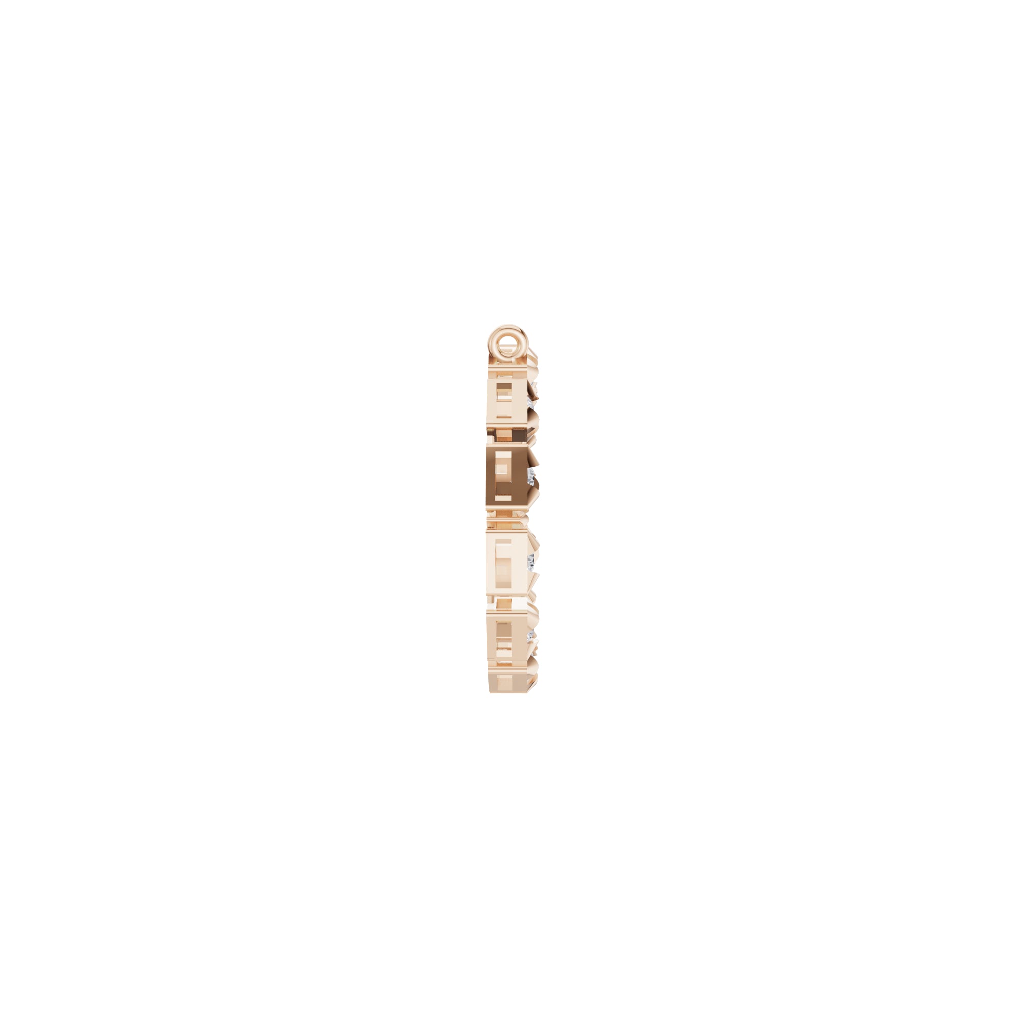 Aarinya Pyramidal Starburst Diamond Pendant, The Solar Spike Diamond Open Halo Attachment Pendant