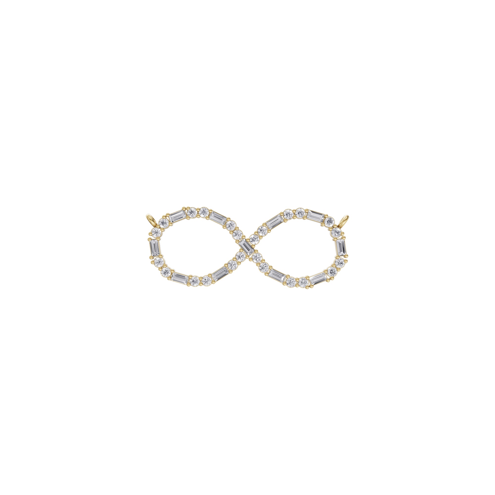 Aarinya Infinity Mixed-Cut Diamond Pendant