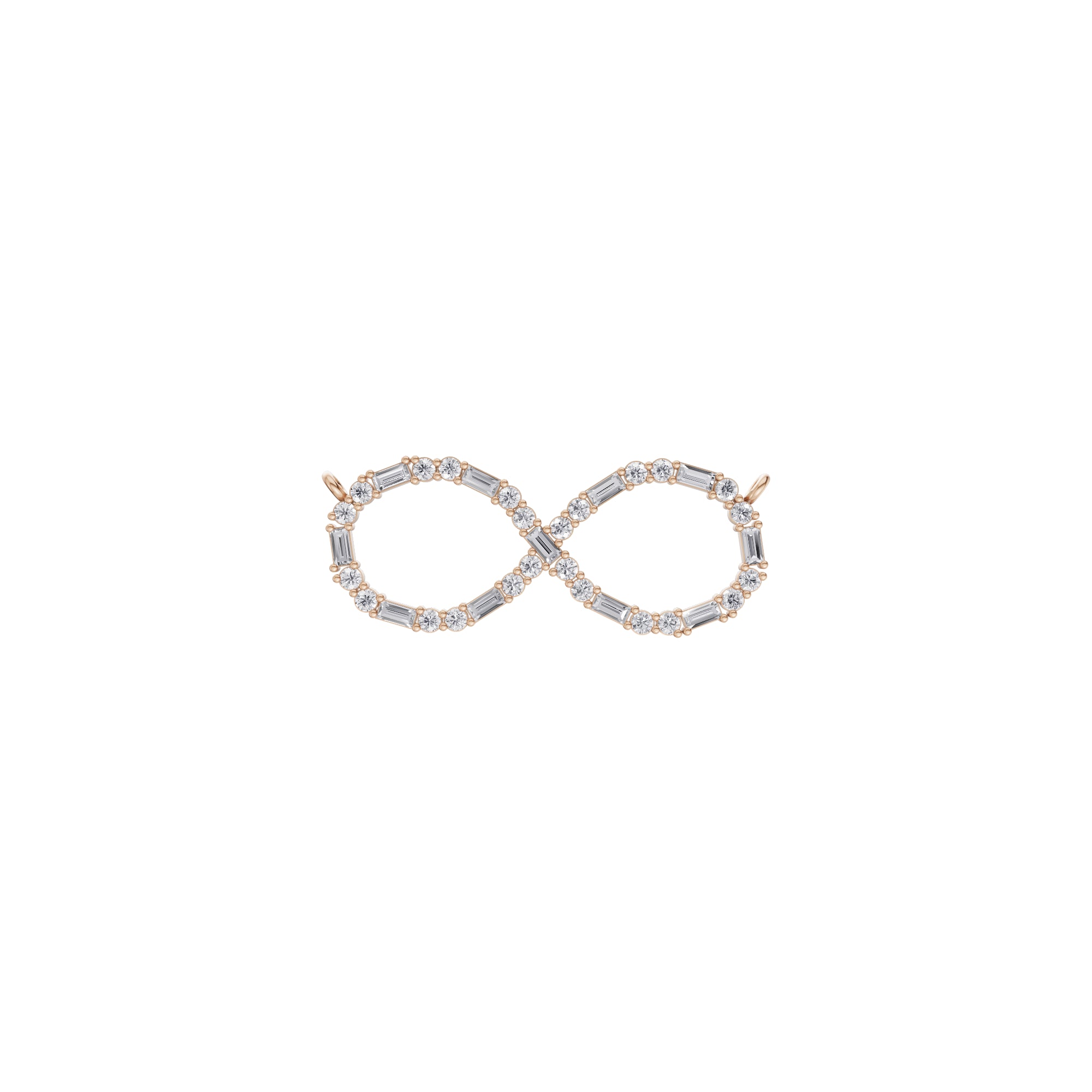 Aarinya Infinity Mixed-Cut Diamond Pendant