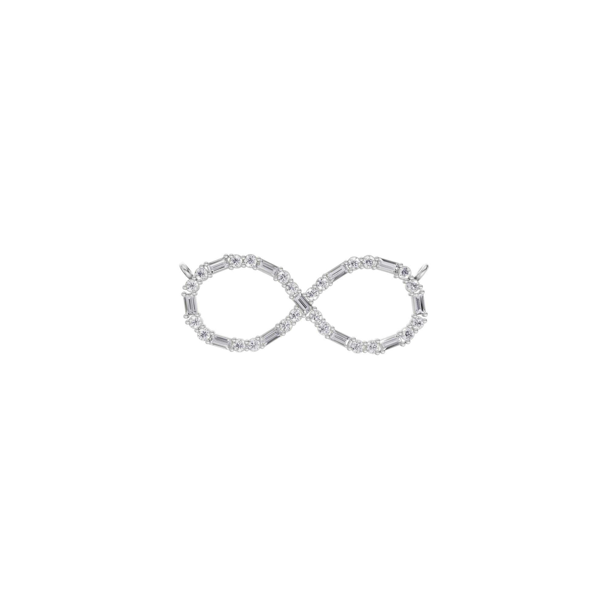 Aarinya Infinity Mixed-Cut Diamond Pendant