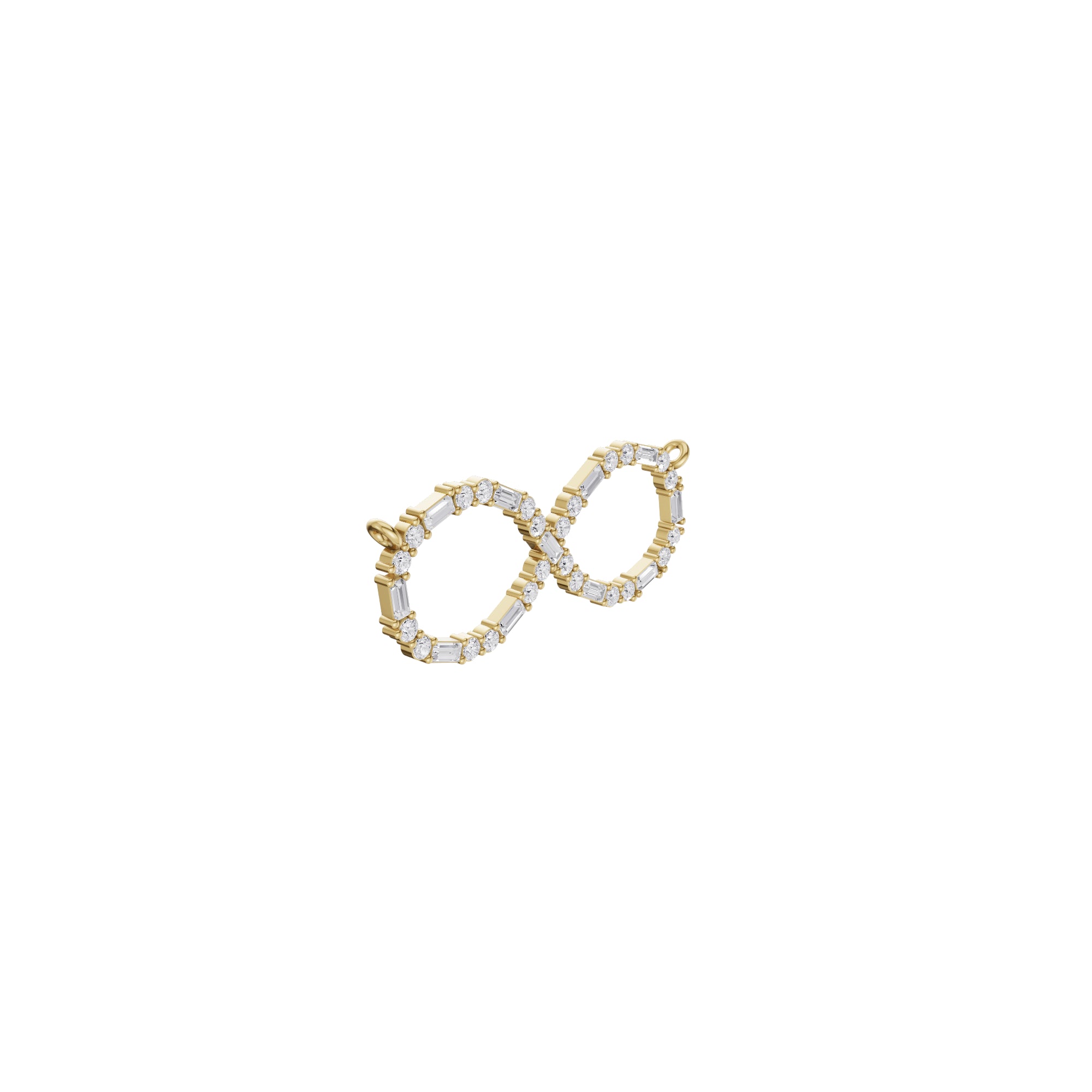 Aarinya Infinity Mixed-Cut Diamond Pendant