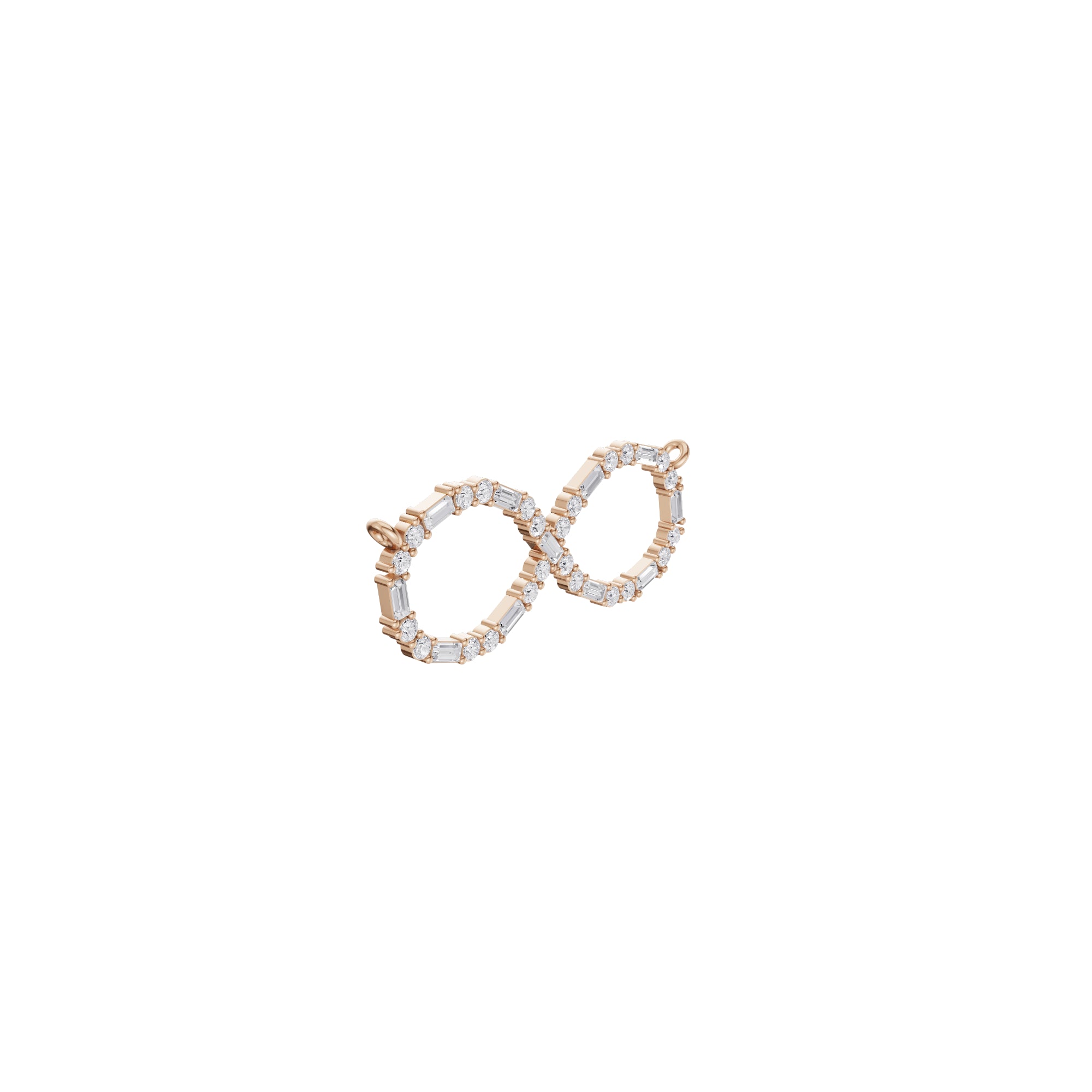 Aarinya Infinity Mixed-Cut Diamond Pendant
