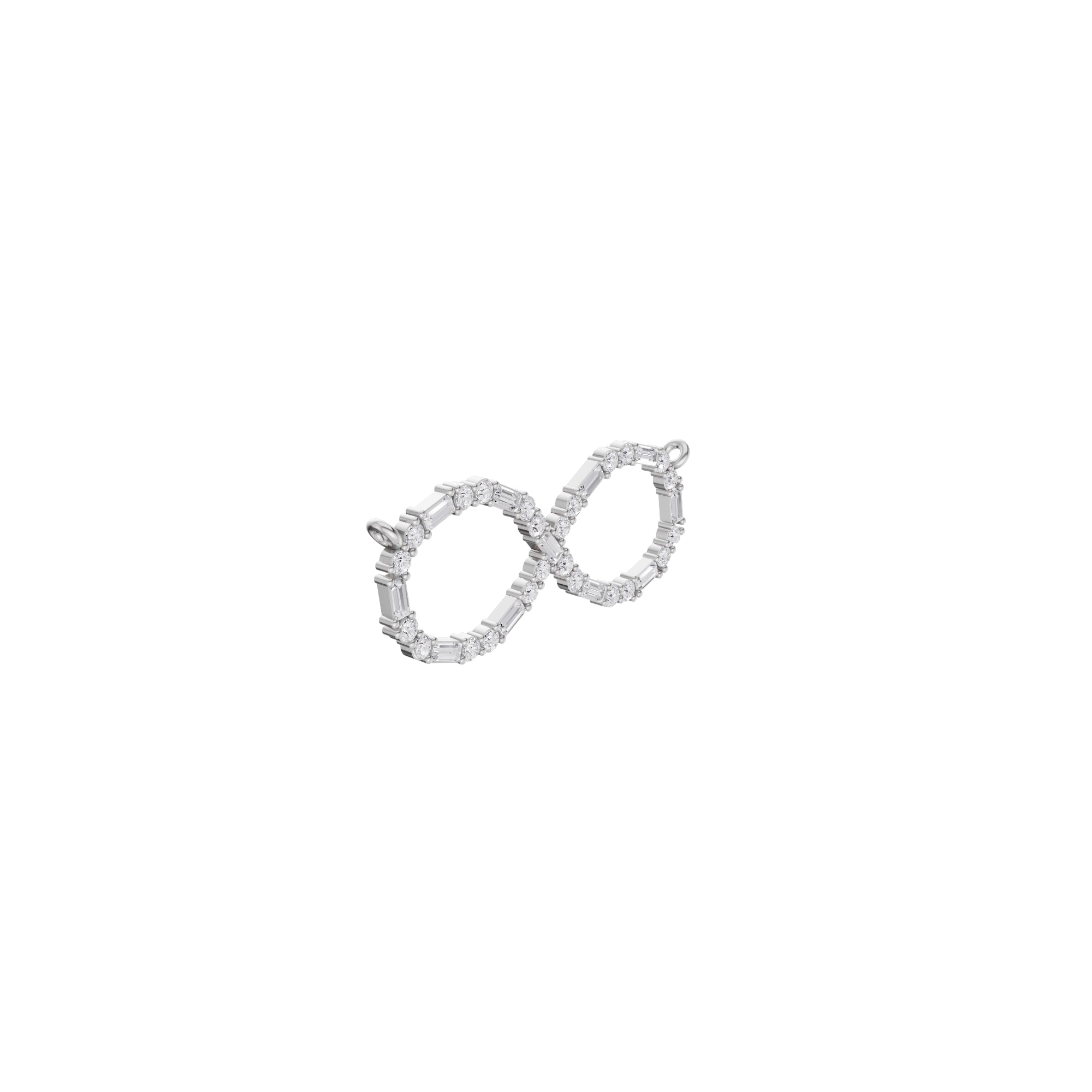 Aarinya Infinity Mixed-Cut Diamond Pendant