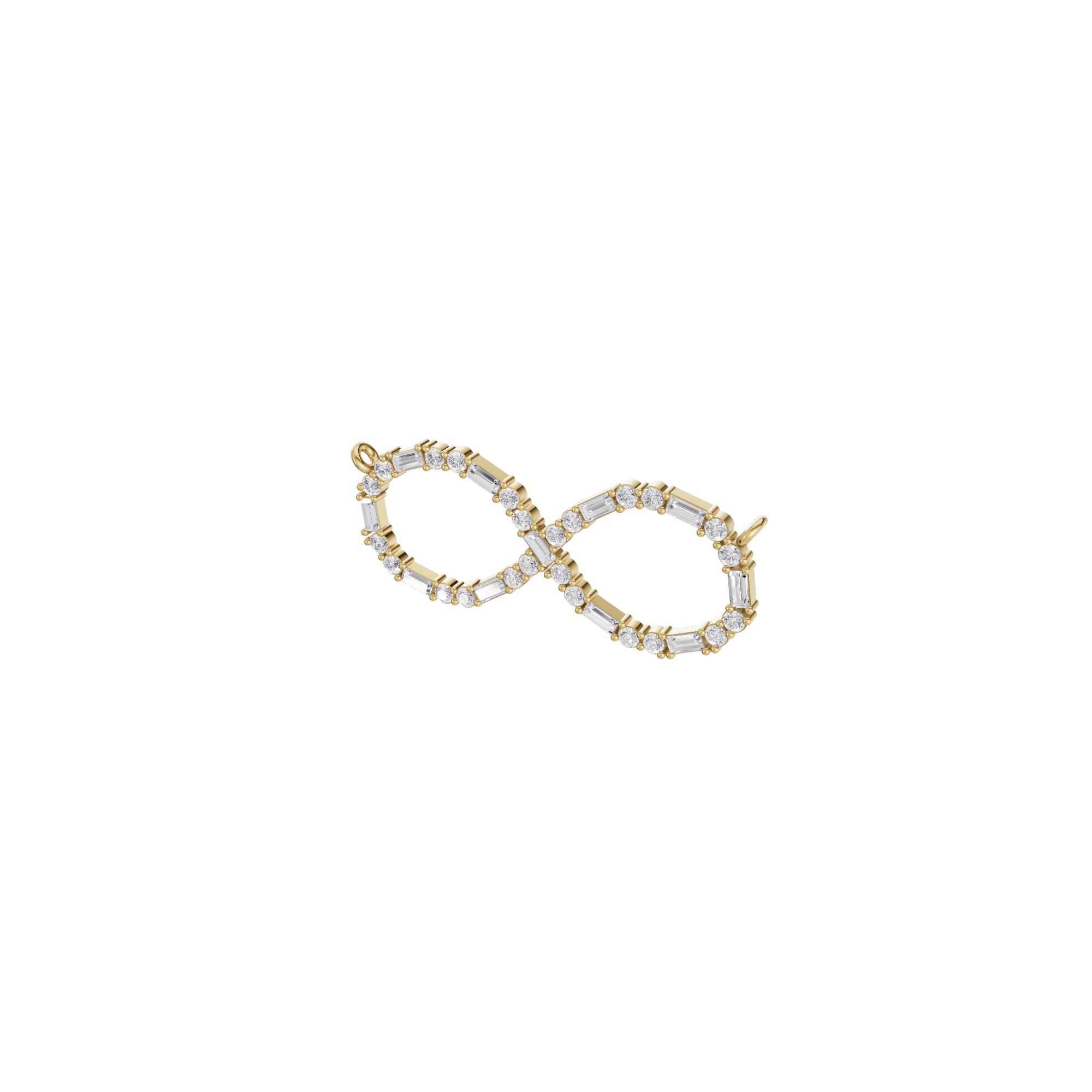 Aarinya Infinity Mixed-Cut Diamond Pendant