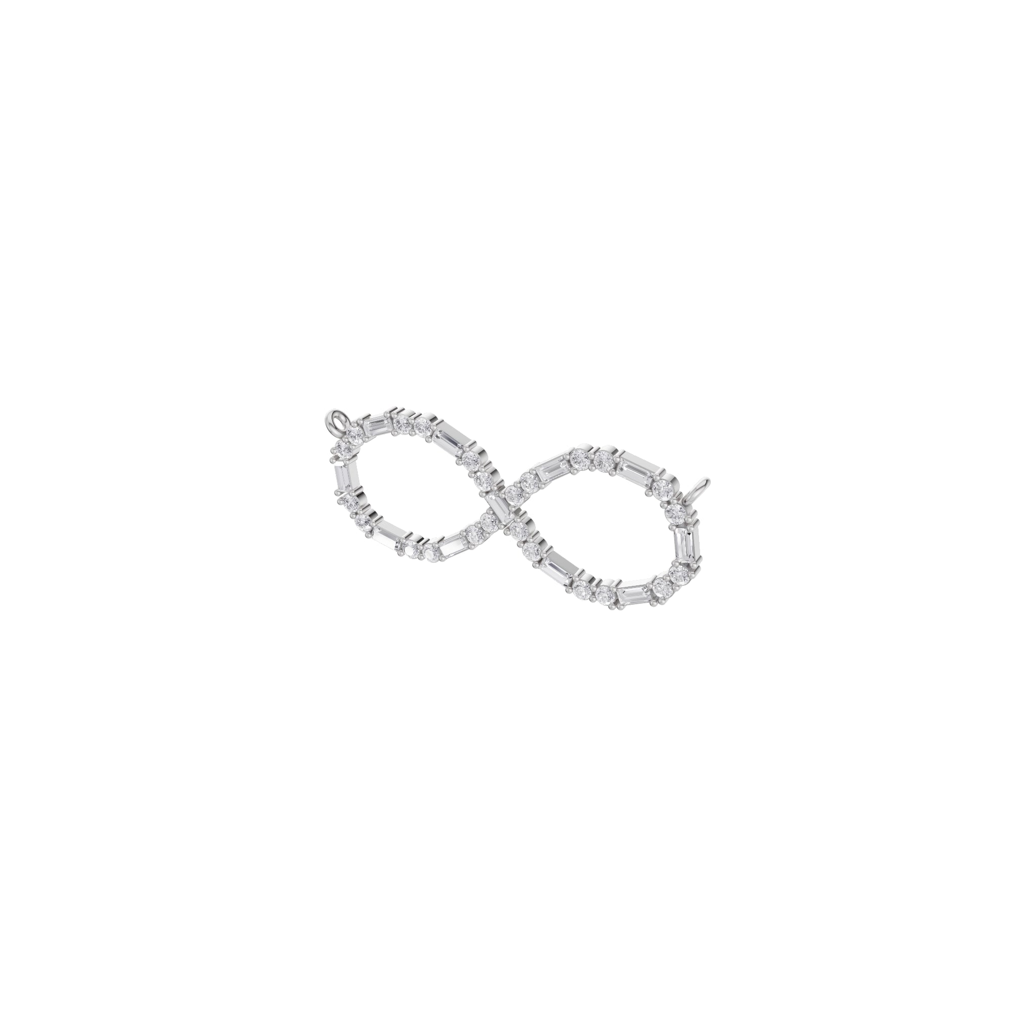 Aarinya Infinity Mixed-Cut Diamond Pendant