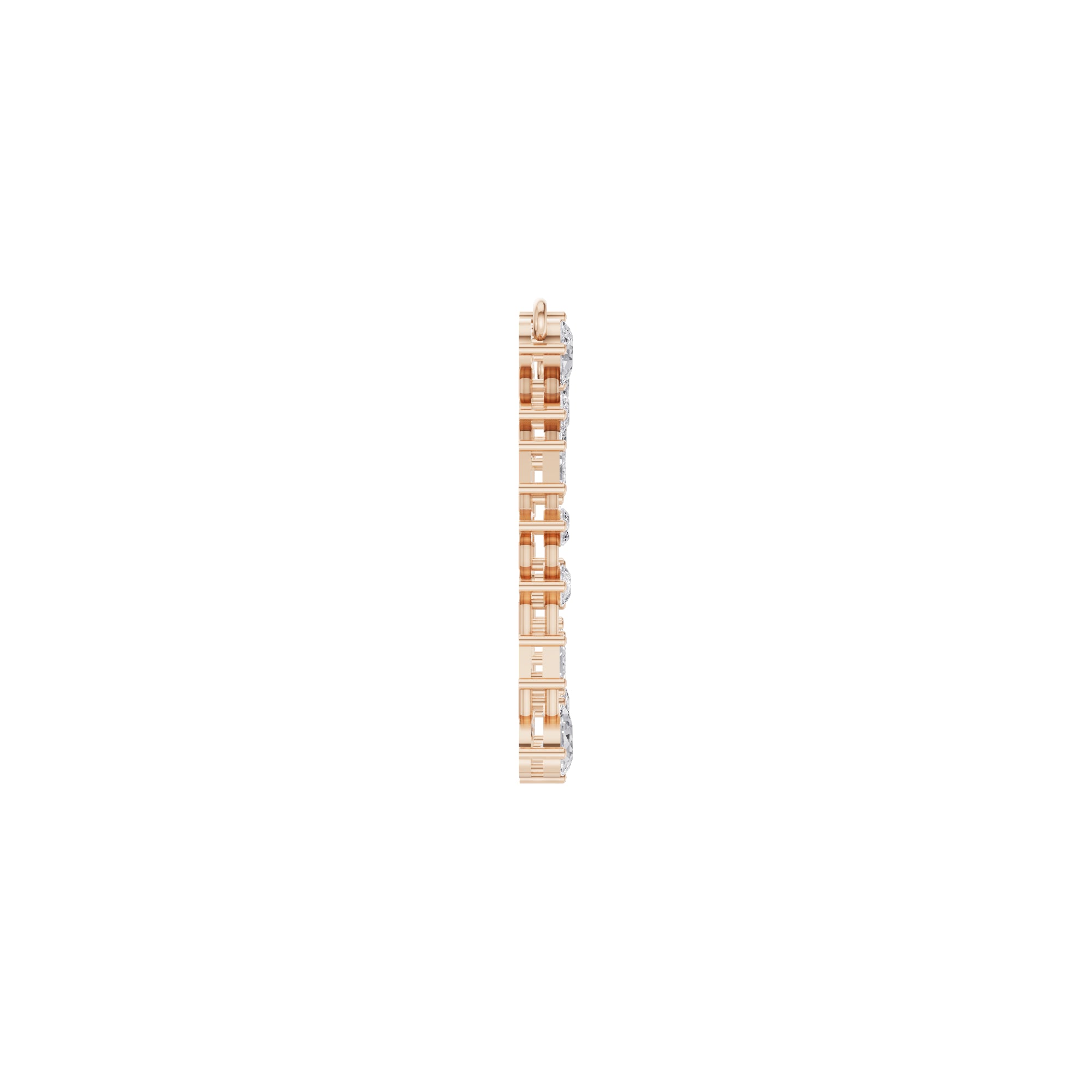 Aarinya Geometric Fancy-Cut Open-Halo Diamond Pendant, Ethereal Emerald, Pear & Marquise Diamond Mosaic Pendant