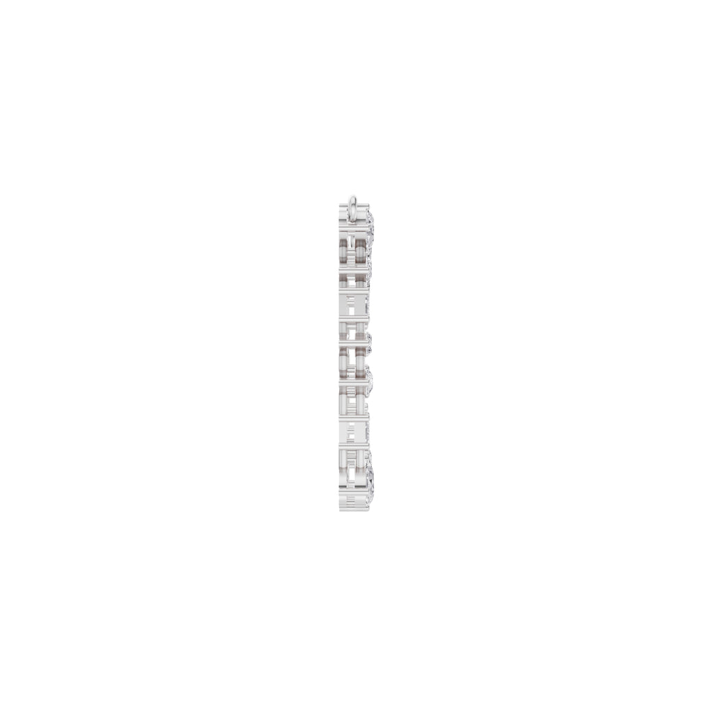 Aarinya Geometric Fancy-Cut Open-Halo Diamond Pendant, Ethereal Emerald, Pear & Marquise Diamond Mosaic Pendant