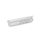 Aarinya Bezel Trio Floating Diamond Bar Pendant, The Kinetic Triad Horizontal Bar Pendant
