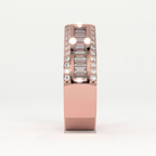 Aarinya Men's Emerald-Cut Diamond Signet Band, The Grand Architectural Step-Cut Men's Ring, The Matrix Bezel Channel Men's Statement Ring