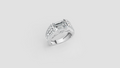 The Sovereign Emerald-Cut Statement Ring, Monarch Multi-Row Lab-Grown Diamond Band