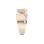 Aarinya Bezel Emerald Cut Lab-Grown Diamond Men's Ring