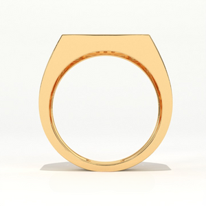 Aarinya Men's Multi-Row Diamond Signet Ring