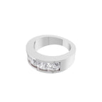 Aarinya Vanguard Channel-Set Five Diamond Band, The Sovereign Five-Stone Channel Men's Diamond Ring