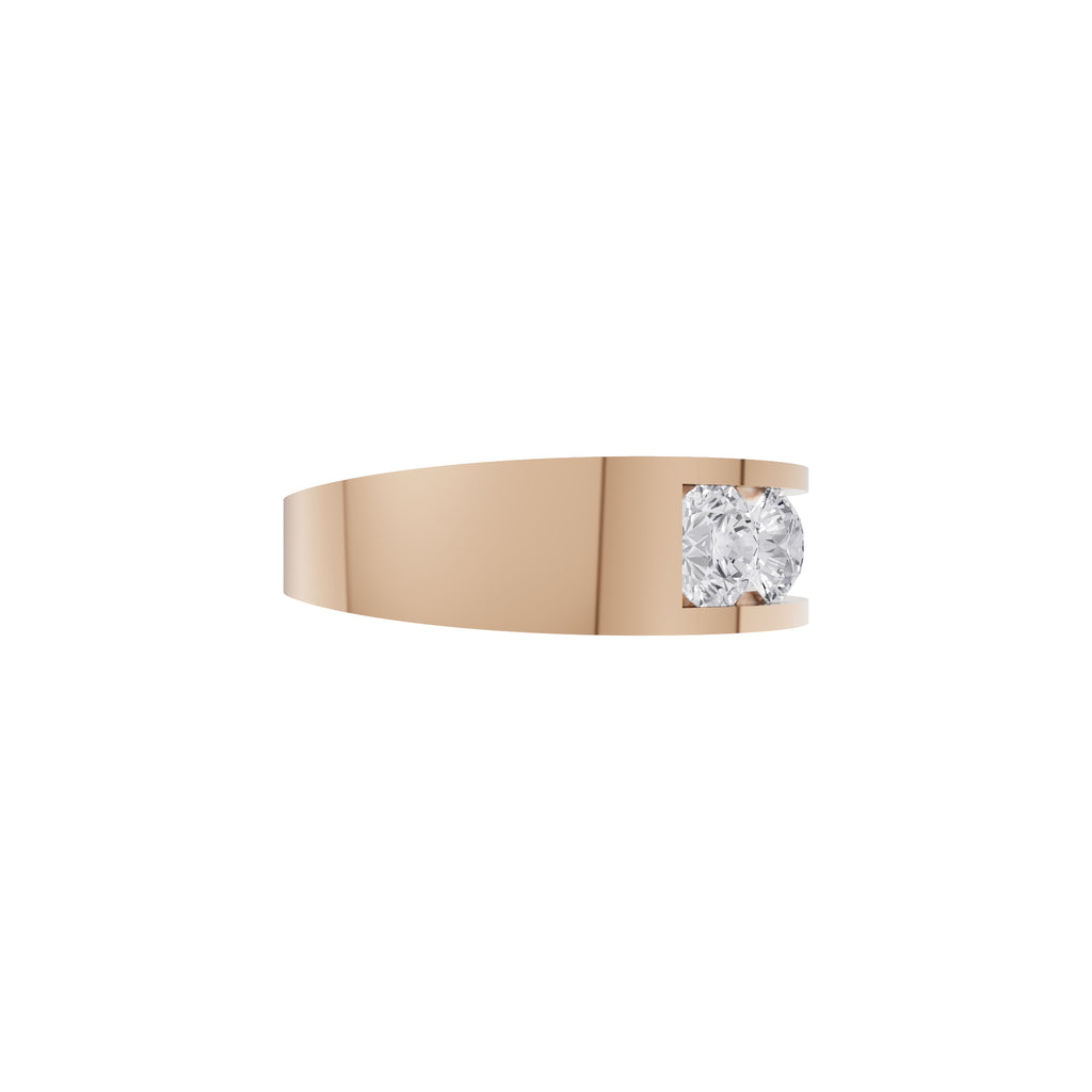 Aarinya Vanguard Channel-Set Five Diamond Band, The Sovereign Five-Stone Channel Men's Diamond Ring