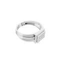 Aarinya Beveled Matrix Lab Grown Diamond Signet Ring, The Imperial Lab grown diamond Cluster Ring