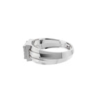 Aarinya Beveled Matrix Lab Grown Diamond Signet Ring, The Imperial Lab grown diamond Cluster Ring