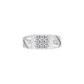 Aarinya Vanguard Open-Triangular Diamond Signet Ring, The Sovereign Cutout Diamond Band