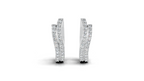 Aarinya Cascade Twist Lab-Grown Diamond Hoop Earrings, Aura Wavy Double-Row Hoops