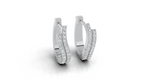 Aarinya Cascade Twist Lab-Grown Diamond Hoop Earrings, Aura Wavy Double-Row Hoops