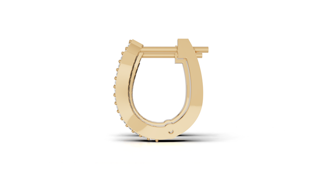 Aarinya Cascade Twist Lab-Grown Diamond Hoop Earrings, Aura Wavy Double-Row Hoops