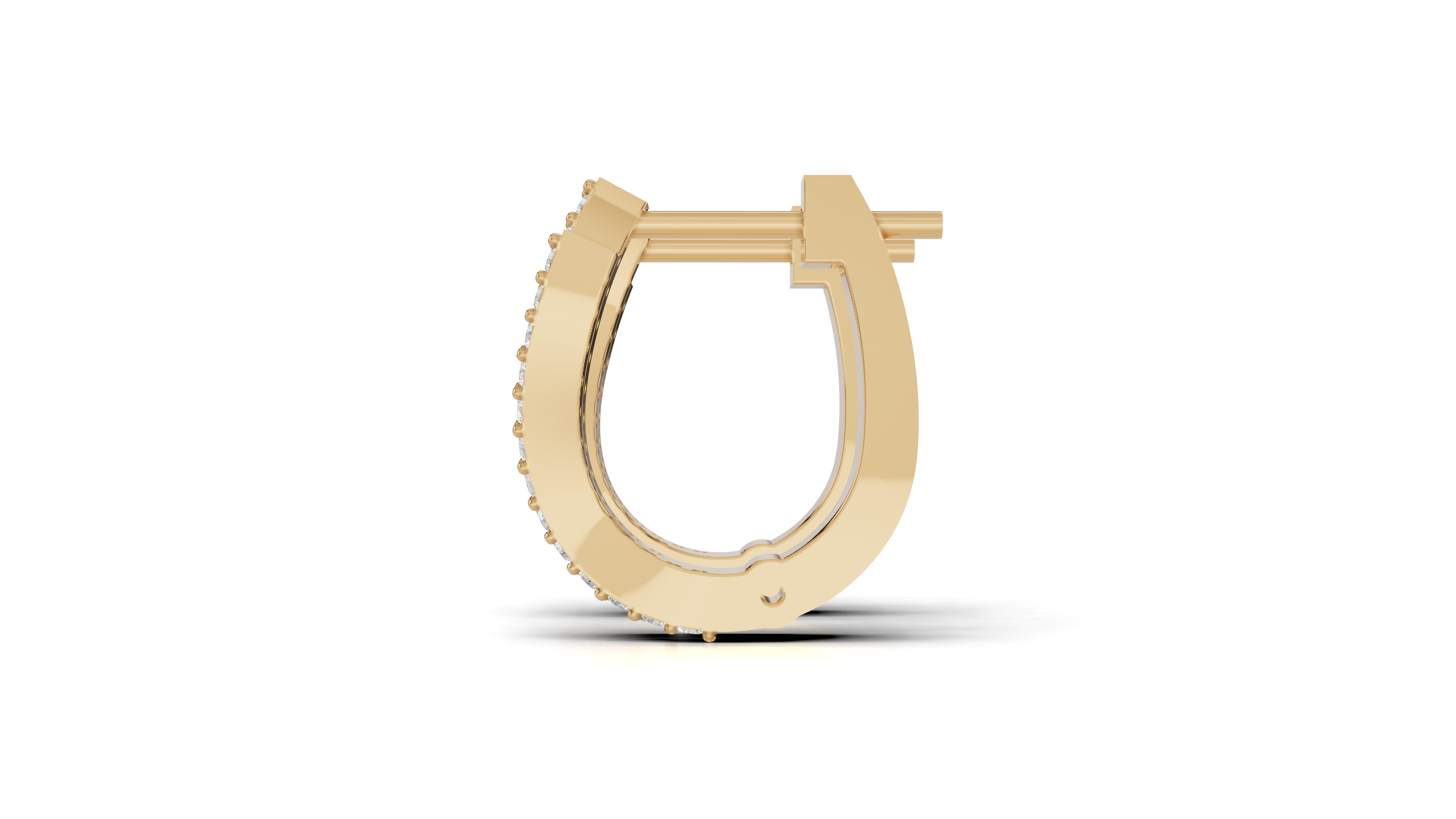 Aarinya Cascade Twist Lab-Grown Diamond Hoop Earrings, Aura Wavy Double-Row Hoops