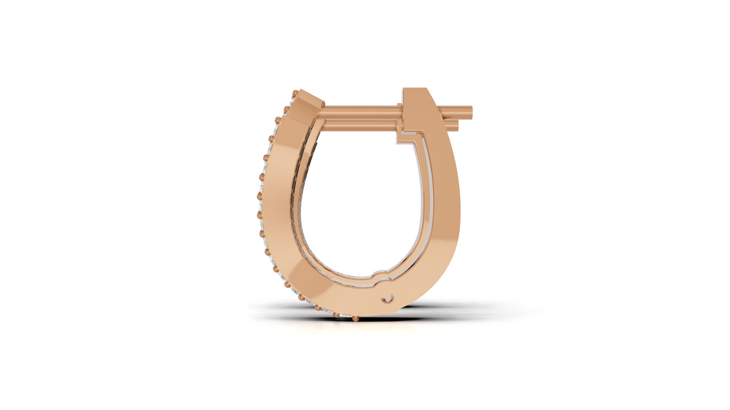 Aarinya Cascade Twist Lab-Grown Diamond Hoop Earrings, Aura Wavy Double-Row Hoops