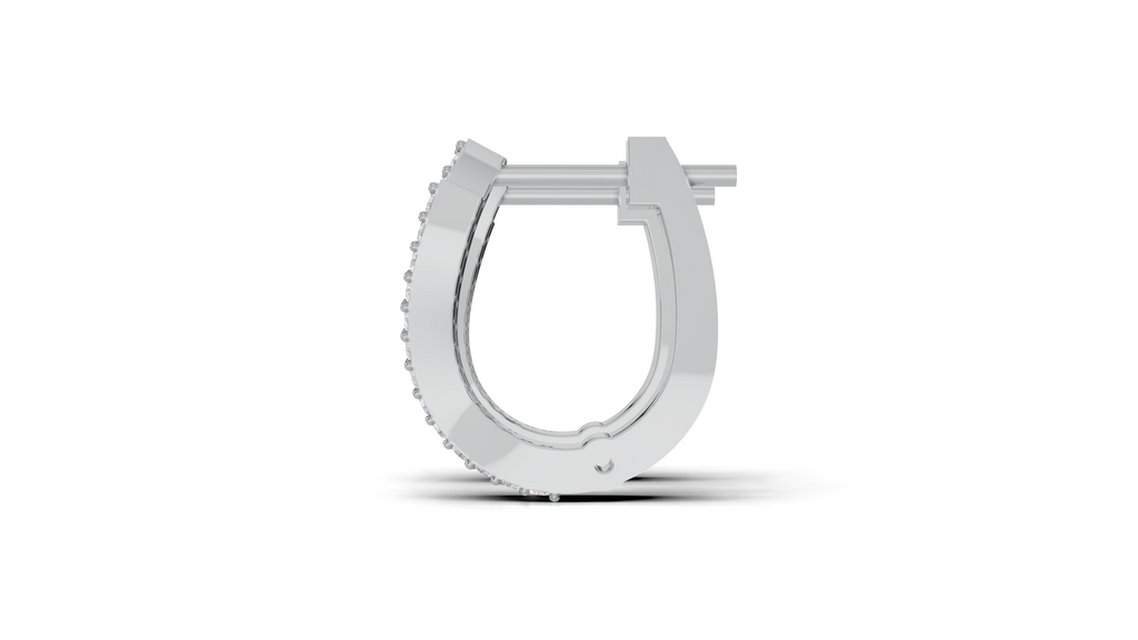 Aarinya Cascade Twist Lab-Grown Diamond Hoop Earrings, Aura Wavy Double-Row Hoops