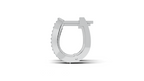 Aarinya Cascade Twist Lab-Grown Diamond Hoop Earrings, Aura Wavy Double-Row Hoops